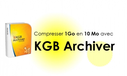 KGB Archiver : compresser un fichier de 1 Go en 10 Mo